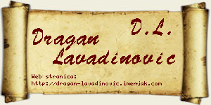 Dragan Lavadinović vizit kartica